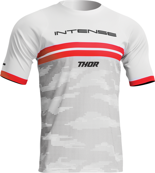 THOR Intense Assist Decoy Short-Sleeve Jersey - White/Camo, Medium - Part Number 5020-0200