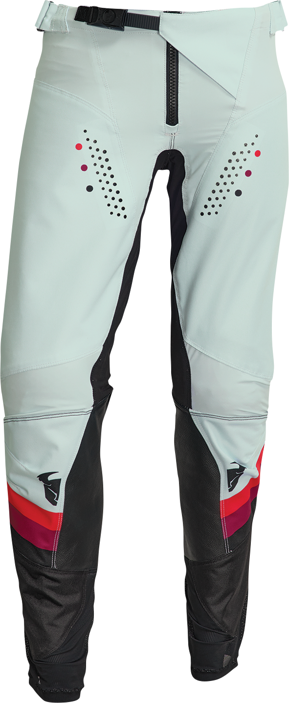 THOR Women's Pulse Rev Pants - Black/Mint, US 7/8 (Part No. 2902-0326)