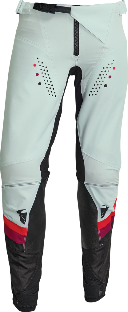 THOR Women's Pulse Rev Pants - Black/Mint, US 7/8 (Part No. 2902-0326)