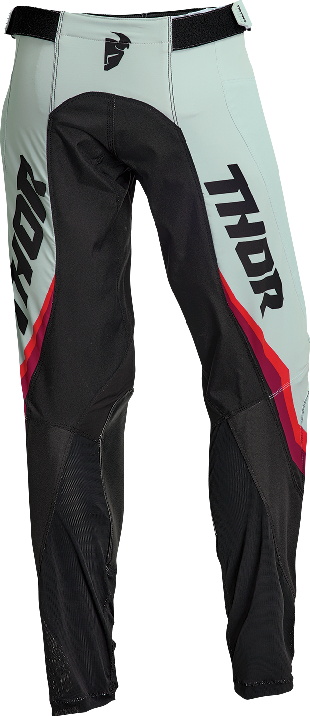 THOR Women's Pulse Rev Pants - Black/Mint US 5/6 - Model 2902-0325