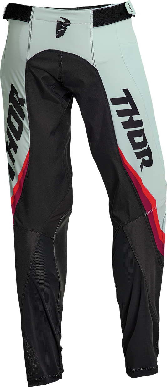 THOR Women's Pulse Rev Pants - Black/Mint US 5/6 - Model 2902-0325