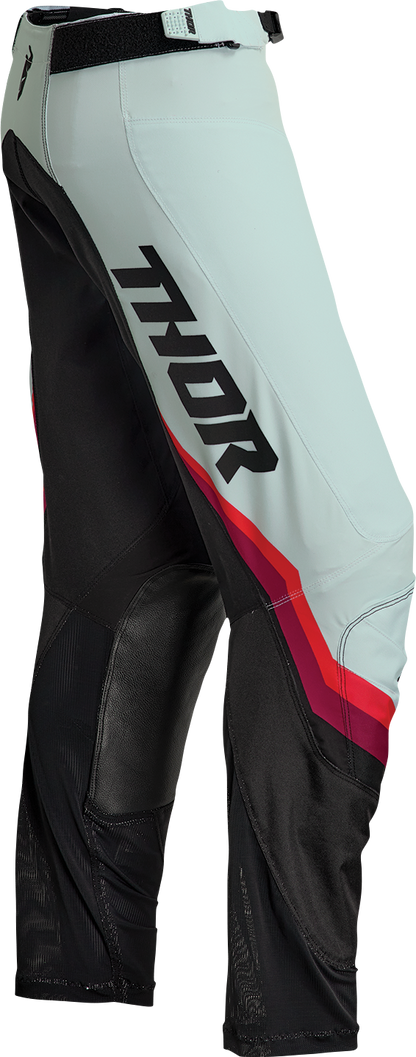 THOR Women's Pulse Rev Pants - Black/Mint US 5/6 - Model 2902-0325