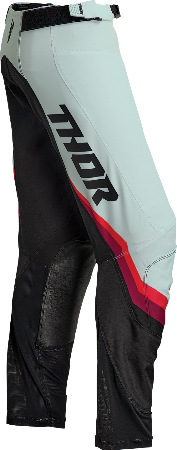 THOR Women's Pulse Rev Pants - Black/Mint, US 7/8 (Part No. 2902-0326)