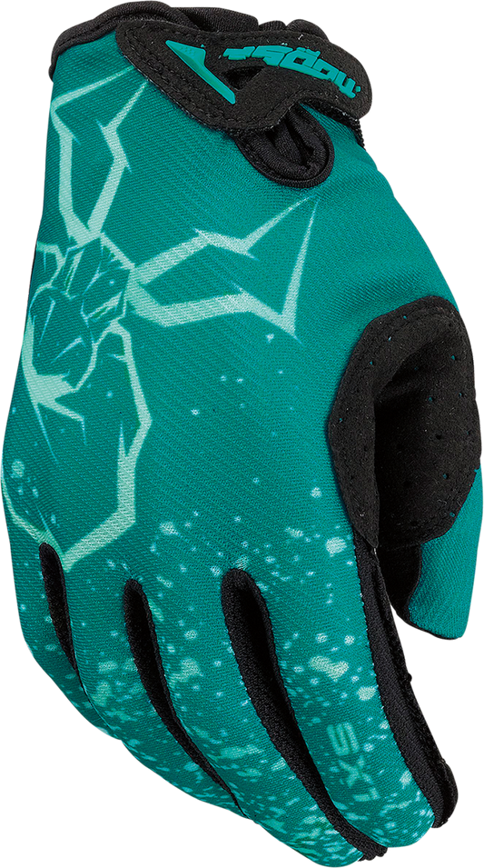 MOOSE OFFROAD Youth SX1™ Gloves - Teal, XL – Performance Off-Road Gloves with Breathable Features