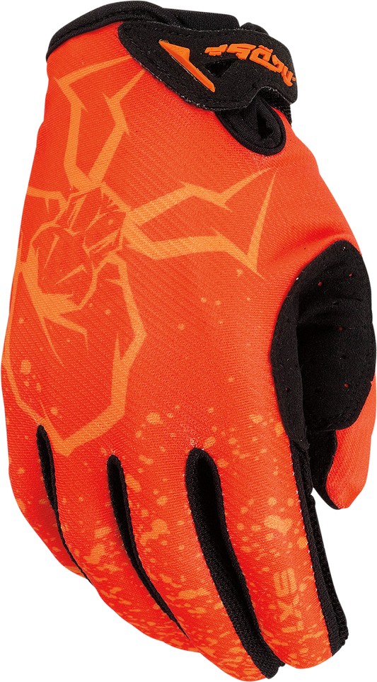 MOOSE OFFROAD Youth SX1™ Gloves - Orange, Small - Part Number 3332-1754