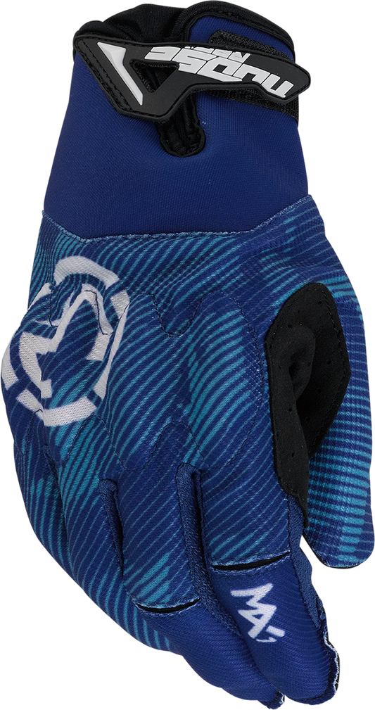 MOOSE OFFROAD MX1™ Gloves Blue XL - Part Number 3330-7372
