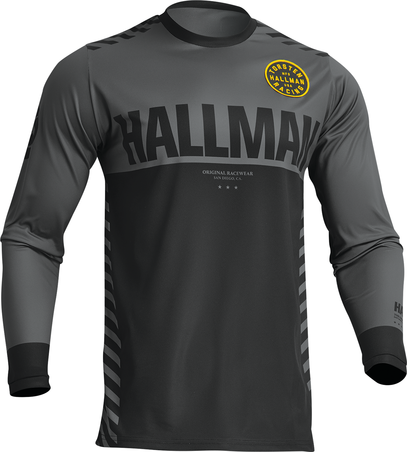 THOR Differ Slice Jersey 2XL by THOR - Charcoal/Black, Part #2910-7131