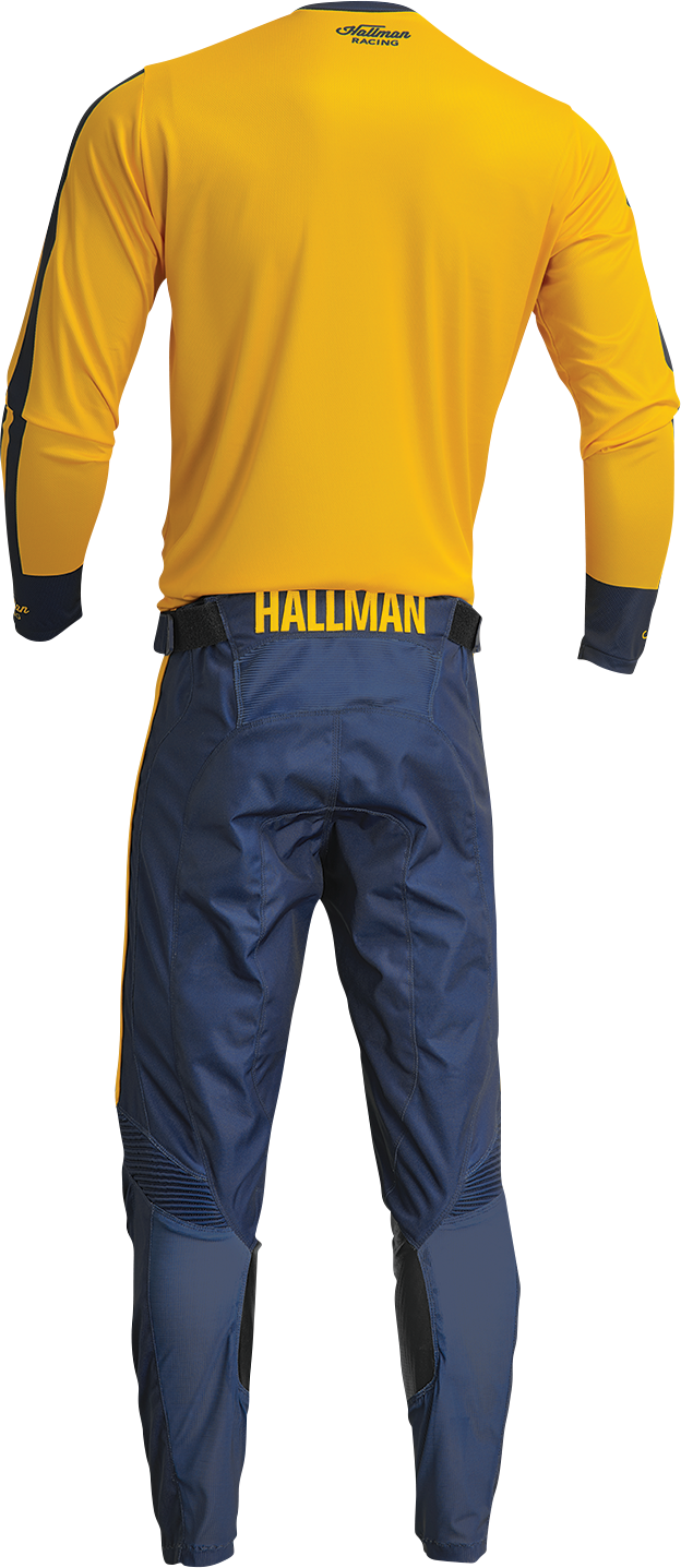 THOR Hallman Differ Roosted Jersey - Lemon/Navy XL (Part Number 2910-7124)