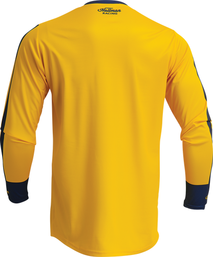 THOR Hallman Differ Roosted Jersey - Lemon/Navy XL (Part Number 2910-7124)