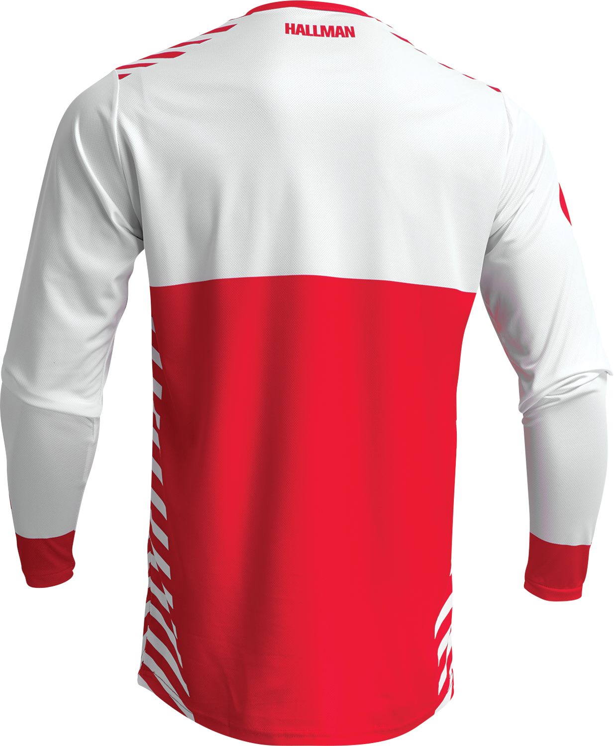 THOR Differ Slice Jersey - White/Red, Small - Durable Performance Cycling Apparel