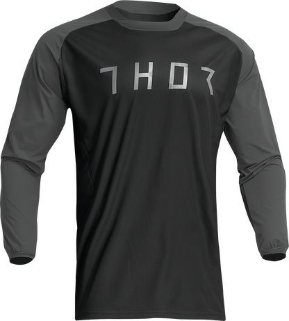 THOR Terrain Jersey Black/Charcoal Medium (Part Number 2910-7161)