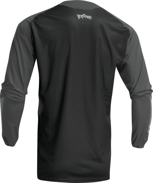 THOR Terrain Jersey Black/Charcoal Large (Part #2910-7162)