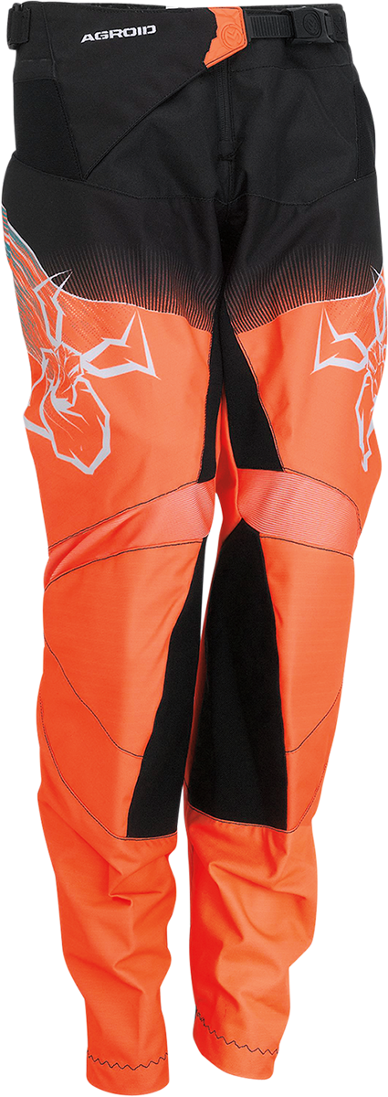 Moose Offroad Youth Agroid Pants - Teal, Orange & Black - US 28, Part #2903-2260