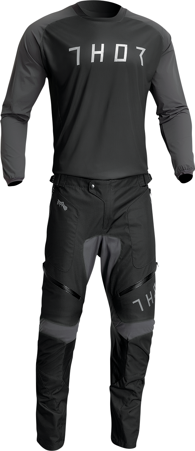 THOR Terrain Jersey Black/Charcoal Medium (Part Number 2910-7161)