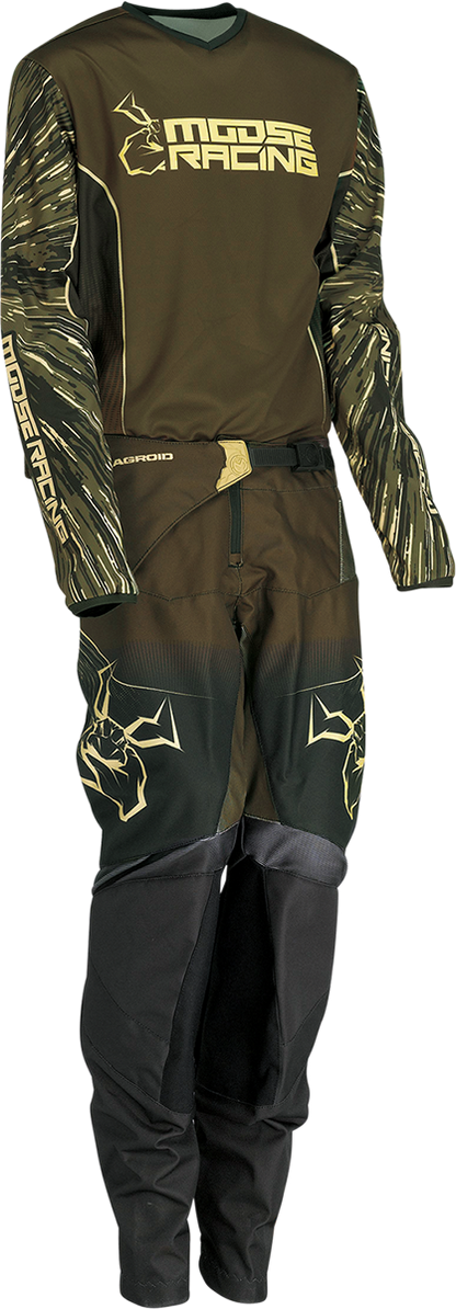 Moose Offroad Youth Agroid Pants - Olive/Tan, US 28, Part No. 2903-2290