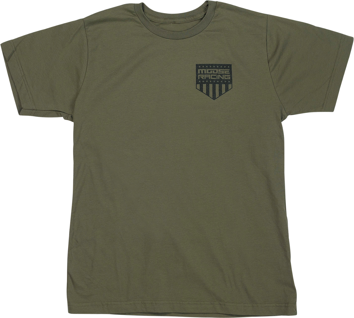 Moose Offroad Youth Salute T-Shirt - Olive, Medium (Part No. 3032-3695)