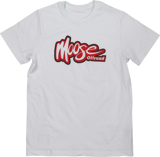 Moose Offroad Youth Off-Road T-Shirt - White, Large (Part No. 3032-3704)