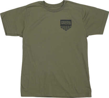 Moose Offroad Youth Salute T-Shirt – Olive, Part Number 3032-3694