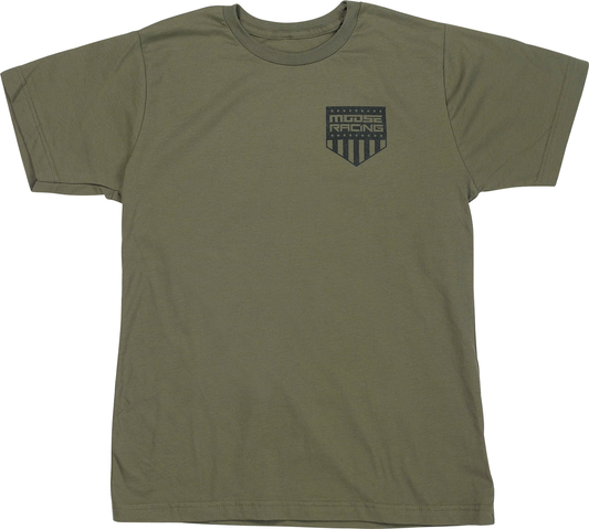 Moose Offroad Youth Salute T-Shirt – Olive, Part Number 3032-3694