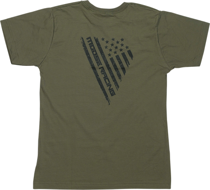 Moose Offroad Youth Salute T-Shirt - Olive, Medium (Part No. 3032-3695)