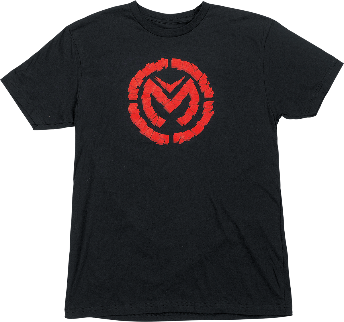 Moose Offroad Fractured T-Shirt in Black and Red - XL - Part 3030-22761