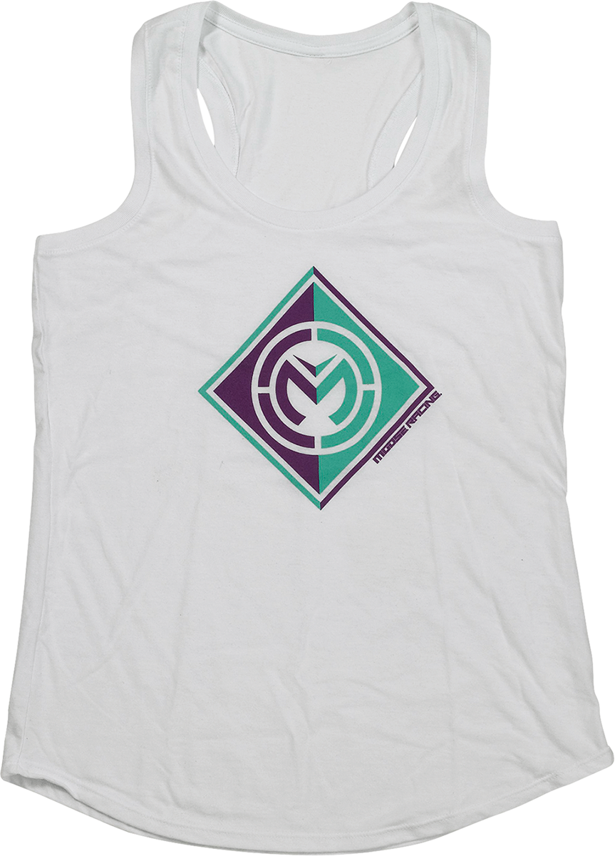 Moose Offroad Women's Insignia Tank Top - White - Small (Part Number 3031-4162)