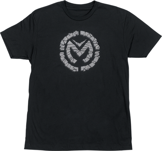 Moose Offroad Fractured T-Shirt - Black/Silver Size Small - Part 3030-22753