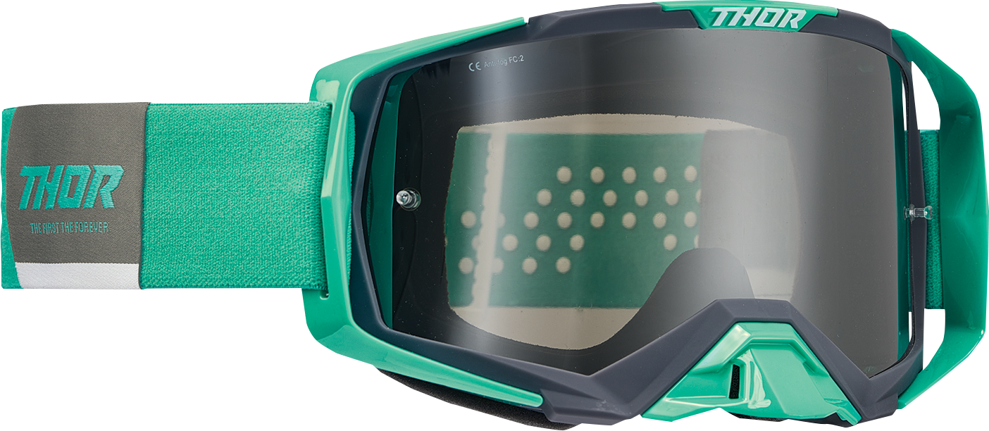 THOR Activate Goggle - Teal and Charcoal with Smoke Mirror Lens | Part 2601-2796