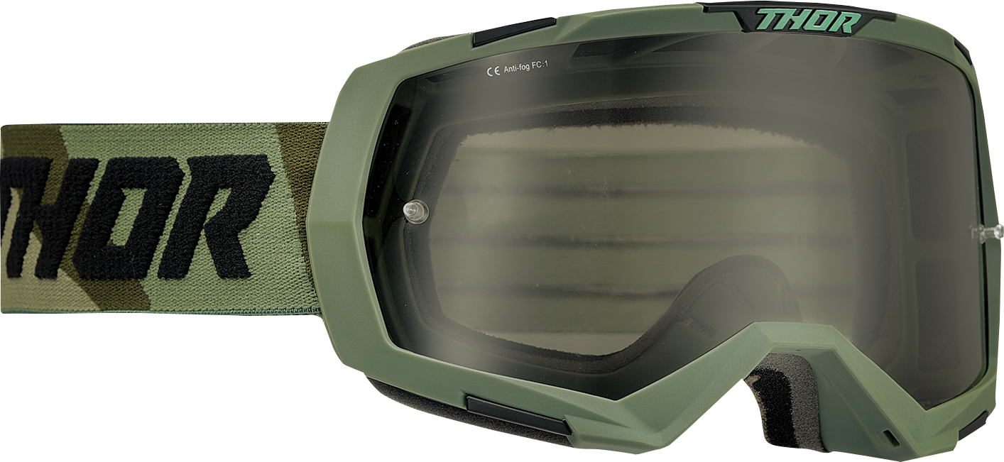 THOR Regiment Goggle Camo/Black with Smoke Lens – Part No. 2601-2966