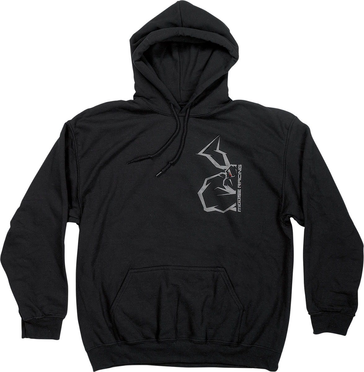Moose Offroad Half Agroid Hoodie - Black, Size Small - Part 3050-6352