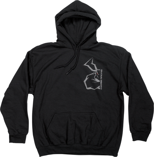 Moose Offroad Half Agroid Hoodie - Black, Size Small - Part 3050-6352