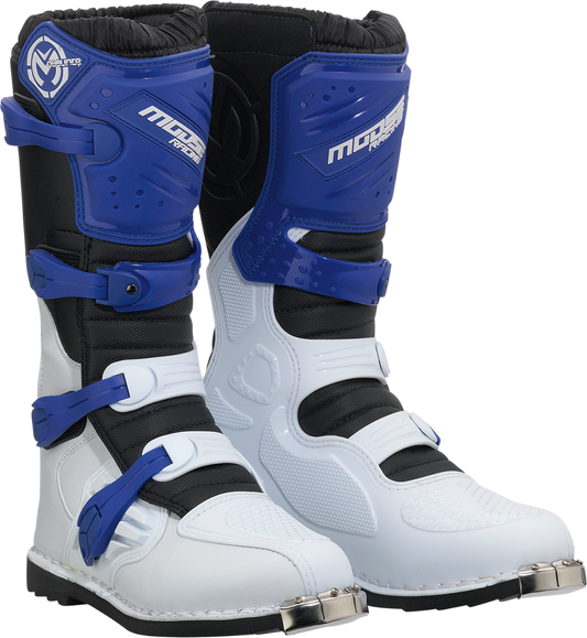 Moose Offroad Qualifier Boots Size 12 - Blue, Part Number 3410-2613