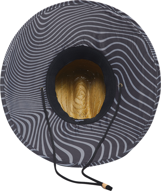 THOR Straw Hat - Tan 2501-4002 with Underbill Pattern and Drawstring Cord