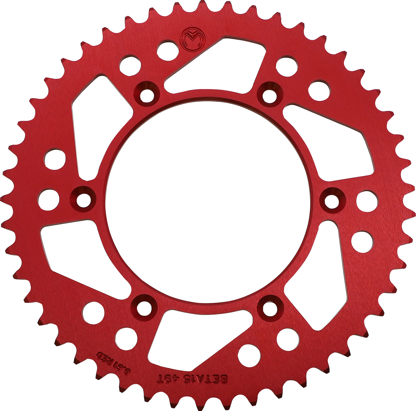 Moose Offroad 49-Tooth Aluminum Rear Sprocket, Red - Beta 1211-BET-49-13