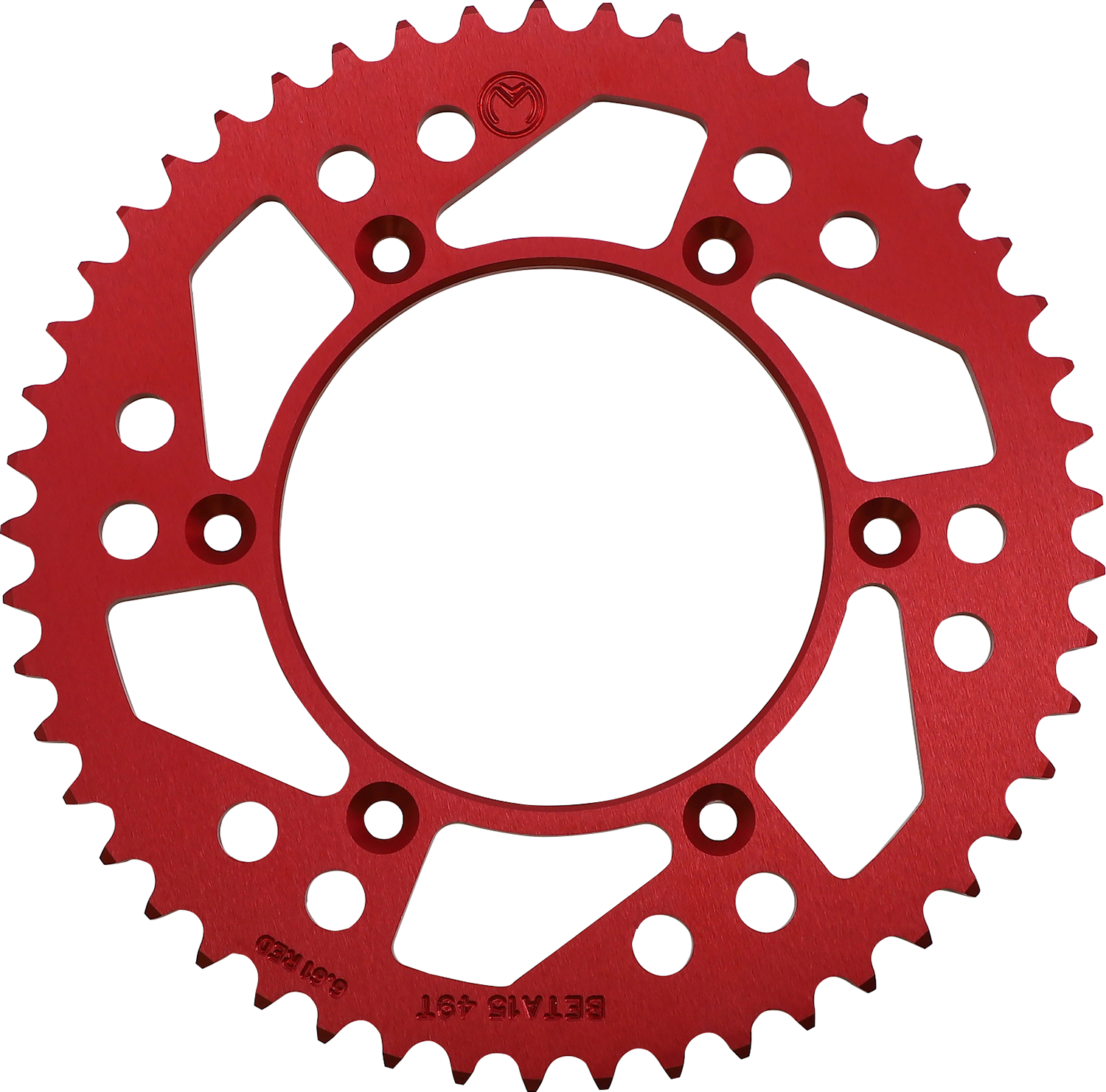 Moose Offroad 49-Tooth Aluminum Rear Sprocket, Red - Beta 1211-BET-49-13