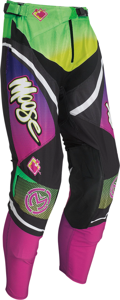 MOOSE OFFROAD Sahara Pants – Purple/Green, US 32 – Part No. 2901-10412
