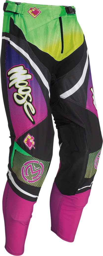 MOOSE OFFROAD Sahara Pants – Purple/Green, US 32 – Part No. 2901-10412