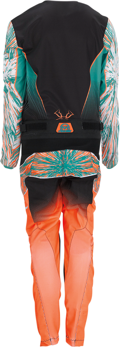 Moose Offroad Youth Agroid Jersey – Large, Teal/Orange/Black, Part No. 2912-2254