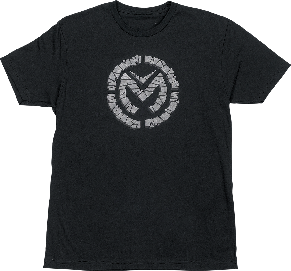 Moose Offroad Fractured T-Shirt in Black and Silver - XL (Part Number 3030-22756)