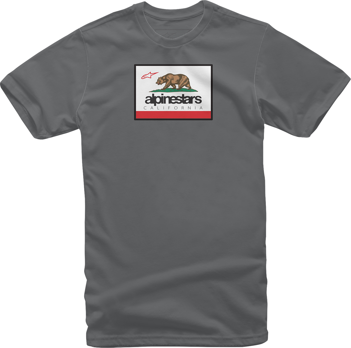 Alpinestars Cali 2.0 T-Shirt Charcoal XL - 100% Combed Ring-Spun Cotton