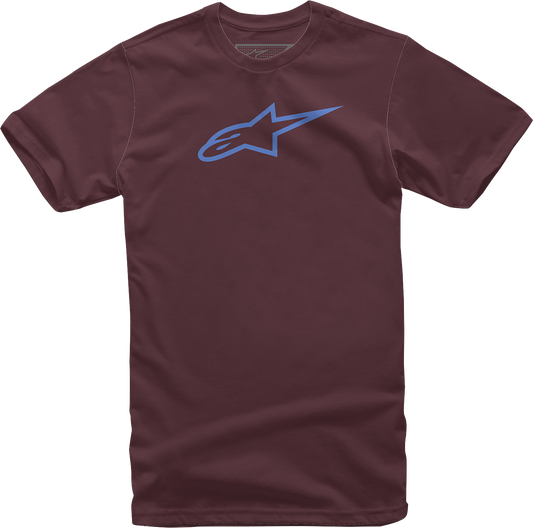 Alpinestars Ageless T-Shirt - Maroon and Blue, Extra Large (Part #1032720308370XL)