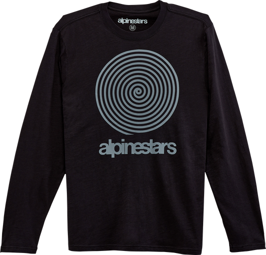 Alpinestars Spiral Long-Sleeve T-Shirt - Black - 2XL (Part Number 1232-71020-102X)