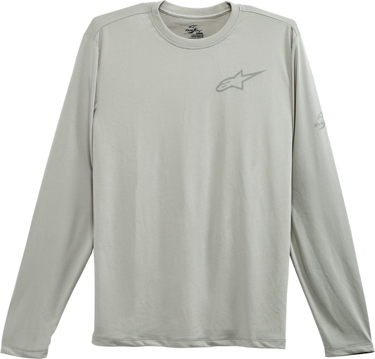 Alpinestars Pursue Performance Long-Sleeve T-Shirt in Silver - Extra Large (Part No. 1232-71000-19XL)