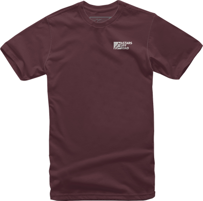 Alpinestars Painted T-Shirt - Maroon 2XL - Part Number 1232-722248382X