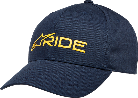 Alpinestars Ride 3.0 Hat - Navy and Gold, Part Number 1232-81030-7059