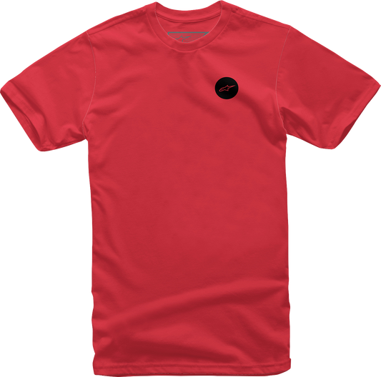 Alpinestars Faster T-Shirt - Red, Large - Comfortable 100% Cotton Graphic Tee