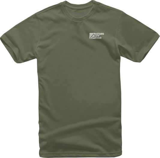 Alpinestars Painted T-Shirt - Military Green - 2XL (Part No. 1232-722246902X)