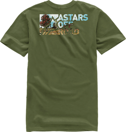 Alpinestars Painted T-Shirt - Military Green - 2XL (Part No. 1232-722246902X)
