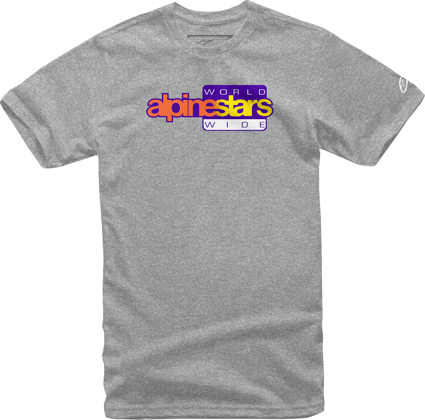 Alpinestars World Wide Again T-Shirt in Heather Gray – Size 2XL, Part 12327223610262X