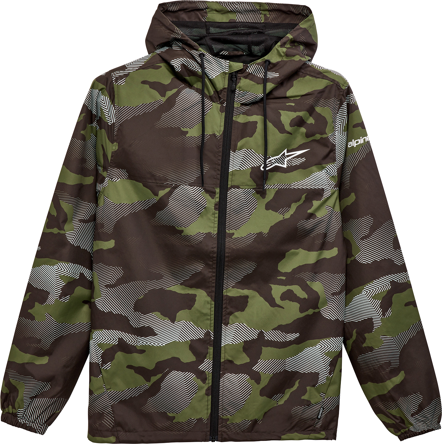 Alpinestars Treq Windbreaker Jacket - Camo, XL - Lightweight 100% Polyester with DWR Coating